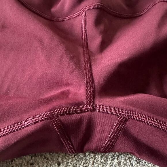 Lululemon Train Times Crop (17") Cherry Red - Picture 8 of 11